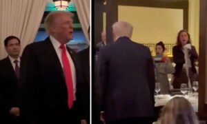 Trump Greeted by ‘Hitler’ Chants, Palestinian Flags at D.C. Restaurant