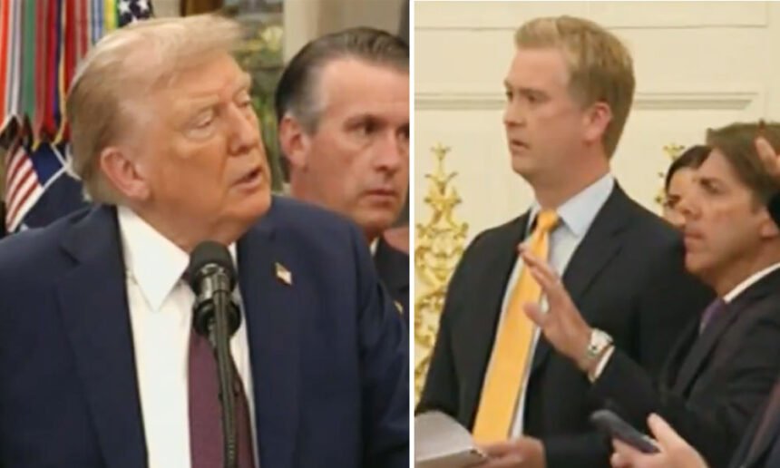 Trump Blames AI After Viral Video Shows Black Trash Bags Flying Out of White House — Says Windows 'Can’t Open'