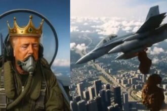 Trump Shares AI Clip of Himself as King Attacking Protesters With Feces