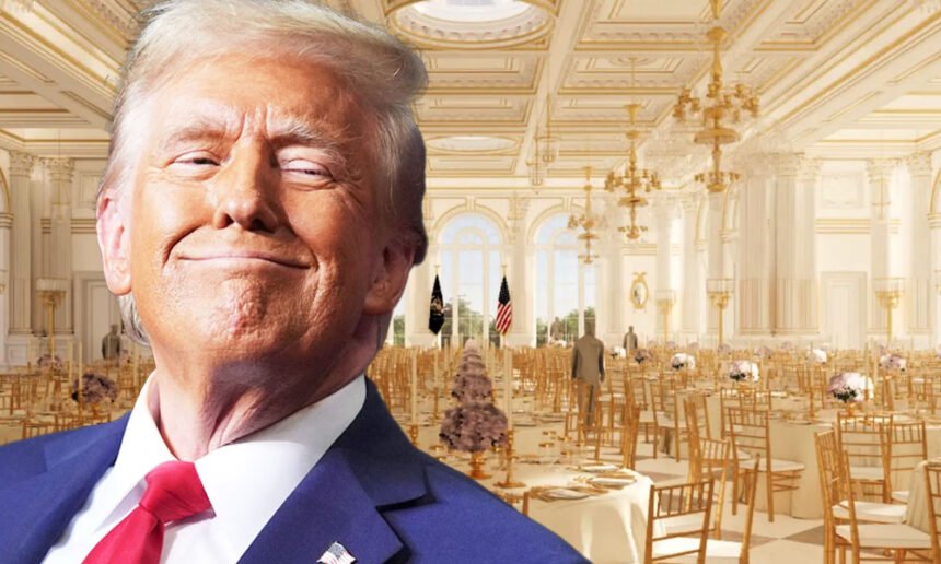 Trump Planning to Etch His Name in Gold on New White House Ballroom: Report