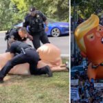 Viral Video Shows Alabama Cops Wrestling Giant Penis at Anti-Trump March