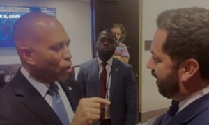 Hakeem Jeffries & Mike Lawler Have Brutal Exchange In Front Of Cameras