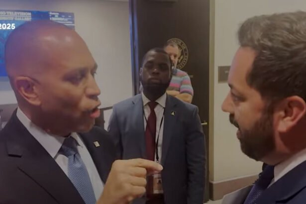 Hakeem Jeffries & Mike Lawler Have Brutal Exchange In Front Of Cameras
