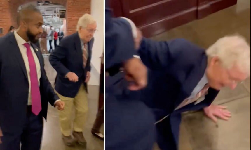 Mitch McConnell Collapses After Reporter Asks About ICE 'Kidnapping' Working People