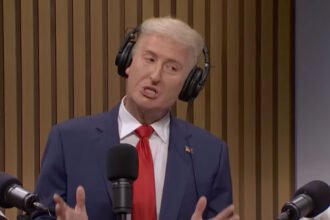 SNL 'Podcast' Torches ‘King’ Trump Over Santos Pardon and Heaven Anxiety