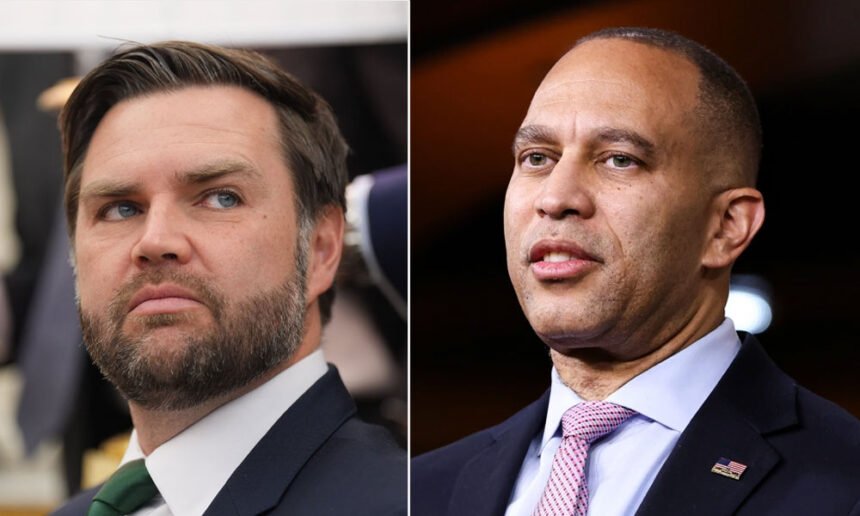 ‘Don’t You Got a Problem With This?’: Shutdown Talks Derail After Jeffries Confronts Vance Over Shocking Prop on Trump’s Desk