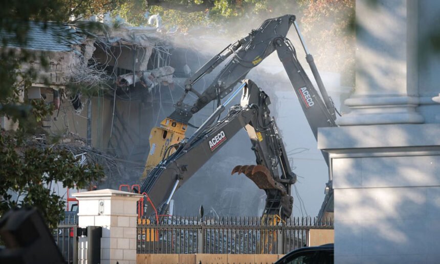 ‘Grotesque’, ‘Ripping Apart History’: Trump Torched for Bulldozing East Wing for Ballroom