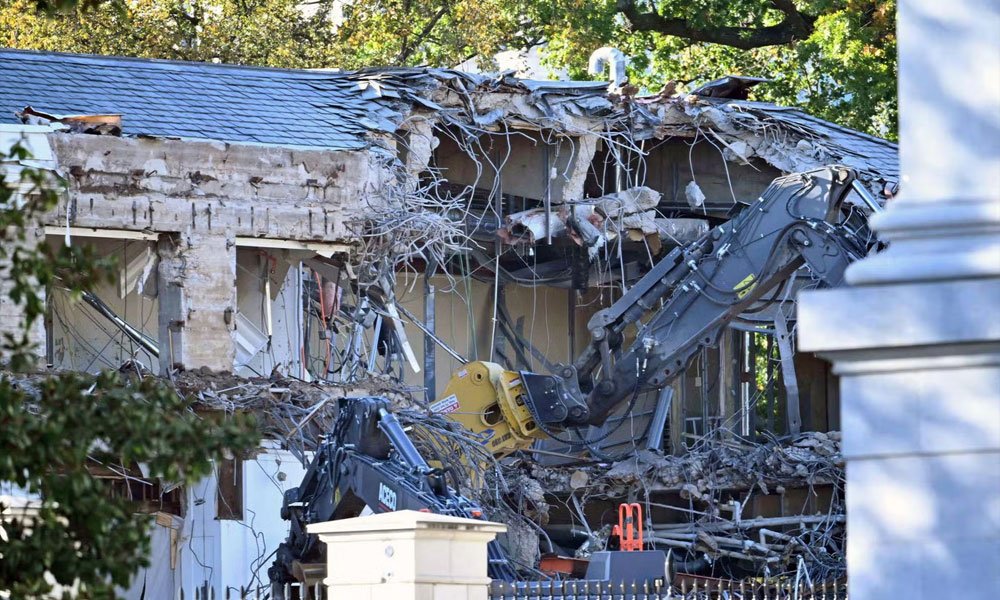 ‘Grotesque’, ‘Ripping Apart History’: Trump Torched for Bulldozing East Wing for Ballroom