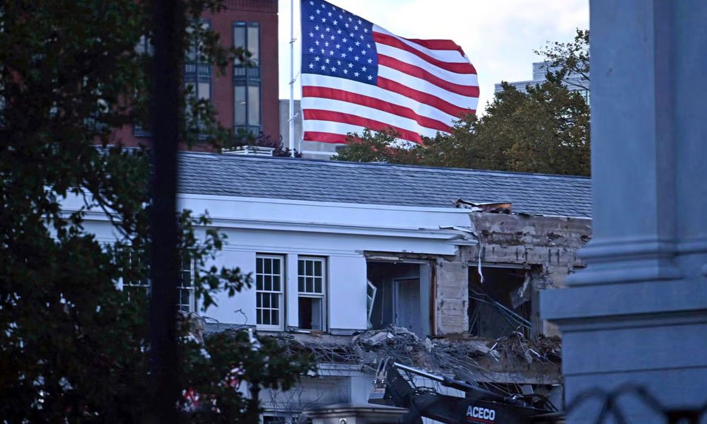 ‘Grotesque’, ‘Ripping Apart History’: Trump Torched for Bulldozing East Wing for Ballroom