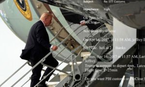 Epstein’s Flights Were Coordinated With Trump’s Schedule Multiple Times During First Term, New Emails Show