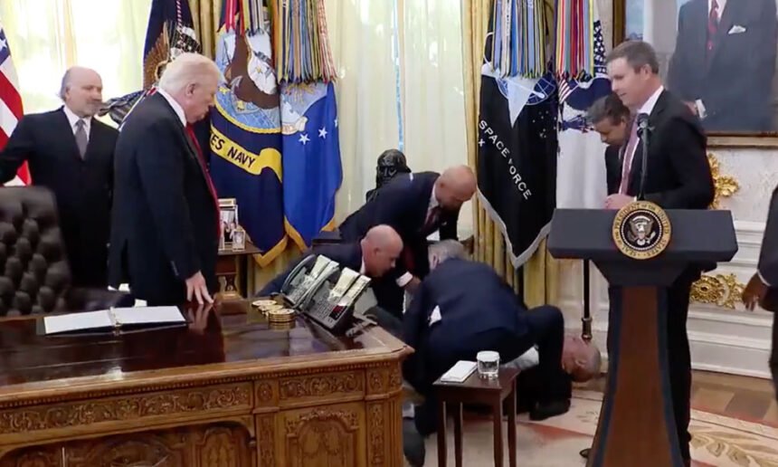 Medical Emergency in the White House as Pharma Exec Drops to the Ground in Oval Office