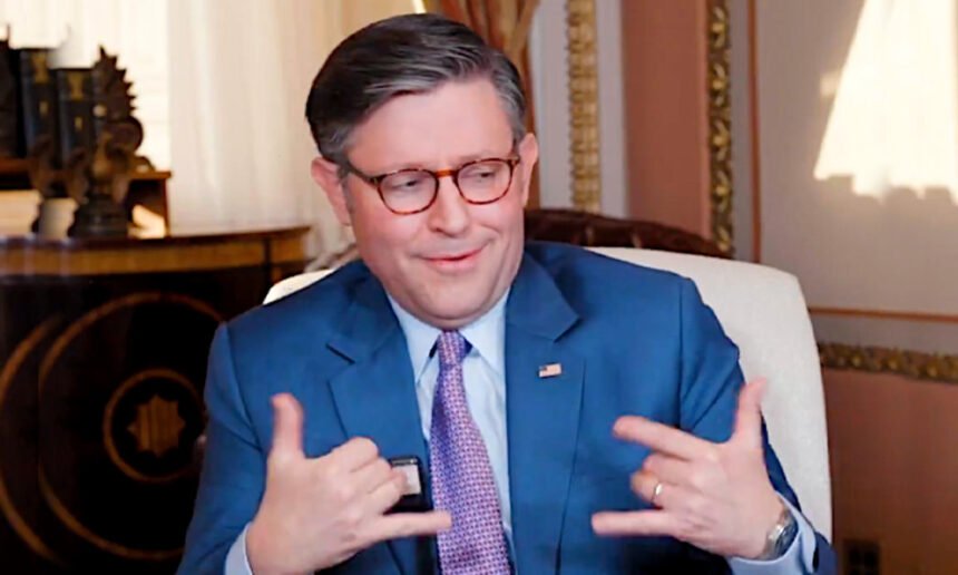 ‘Cringe’: Mike Johnson’s Painful Attempt to Look Cool Sparks Brutal Online Reactions