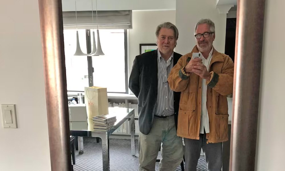 Steve Bannon and Jeffrey Epstein.