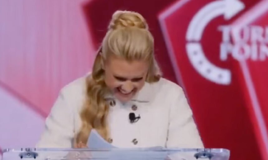 One Word Said the Quiet Part Out Loud: Erika Kirk’s Awkward On-Stage Slip Goes Viral