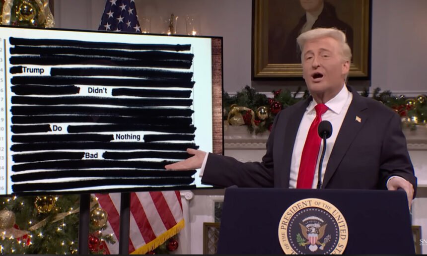 SNL Skewers Trump Admin Over Blacked-Out Epstein Document Dump