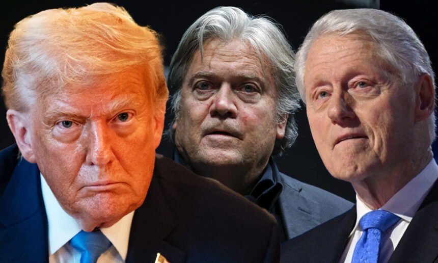 Trump, Bannon, Clinton Appear in Newly Released Jeffrey Epstein Estate Photos