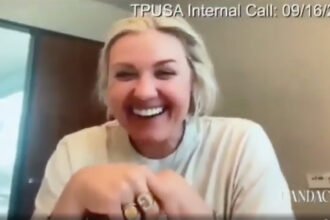 Erika Kirk Buried in Scorn for Laughing About Merchandise Days After Husband’s Death