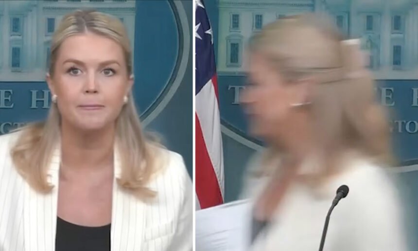 Karoline Leavitt Bolts From Briefing After Question About Commerce Chief’s Epstein Island Visit