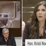 Watch: Kristi Noem Freaks Out After Senator Displays Photo of Taxpayer-Funded Jet Bedroom at Hearing