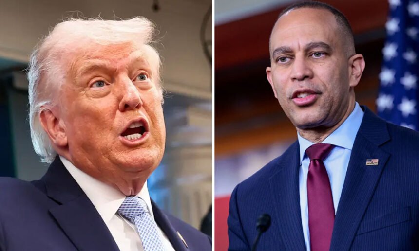 Trump Explodes in All-Caps Meltdown, Demands Criminal Charges Against Hakeem Jeffries Over WHCD Shooting