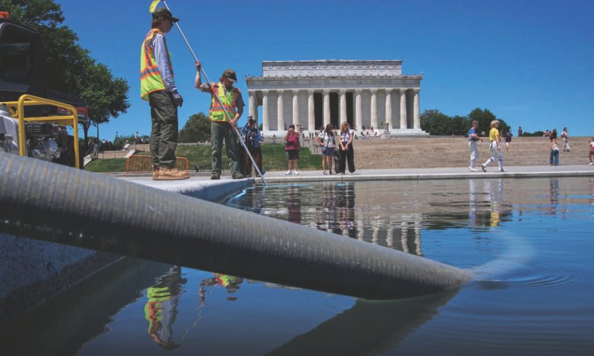 Trump Says He Will ‘Probably’ Drain Reflecting Pool Again to Fix Problems Created by His Own ‘Fix’