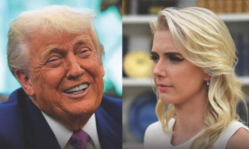 'She'll never leave me': Trump's obsession with blonde aide raises eyebrows as he says she 'loves him' like Melania