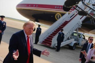 Trump ditches his new Qatari jet, flies home on old Air Force One after security concerns