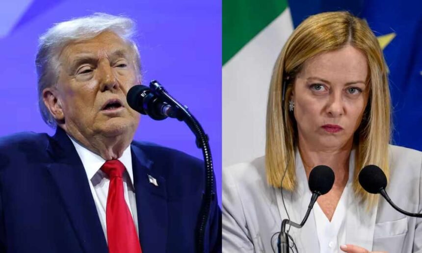 Trump arrives at NATO summit and immediately picks a fight with Giorgia Meloni over Iran