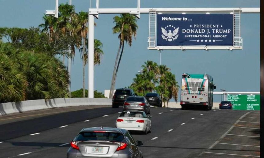 Furious travelers vow boycott after Florida renames Airport for Trump