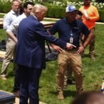 Trump interrupts 'extremely classified' national security meeting to review Mar-a-Lago-style patio stone samples