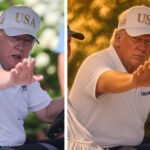 Trump posts touched-up golf photo that makes him look younger and slimmer