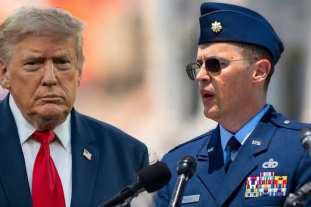 ‘He is flagrantly violating the Constitution’: Air Force major speaks out after arrest for calling for Trump’s removal