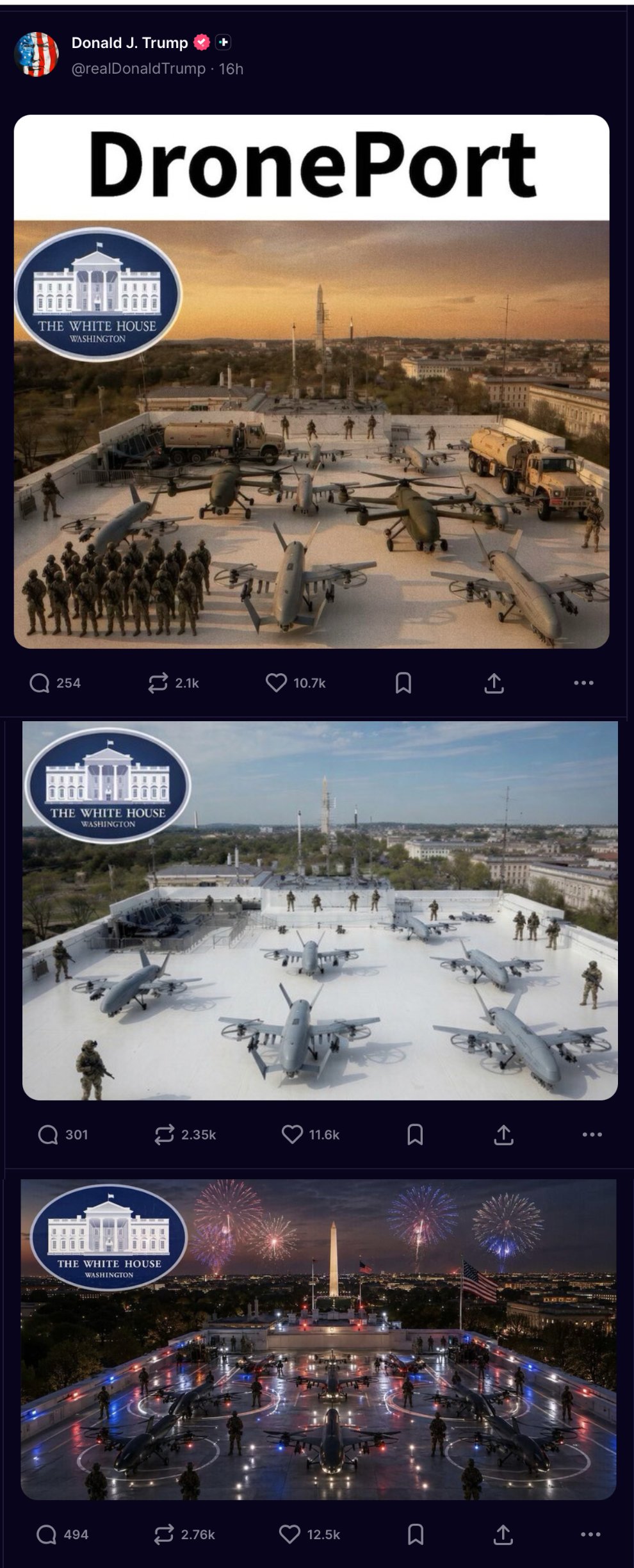 Donald Trump drone port