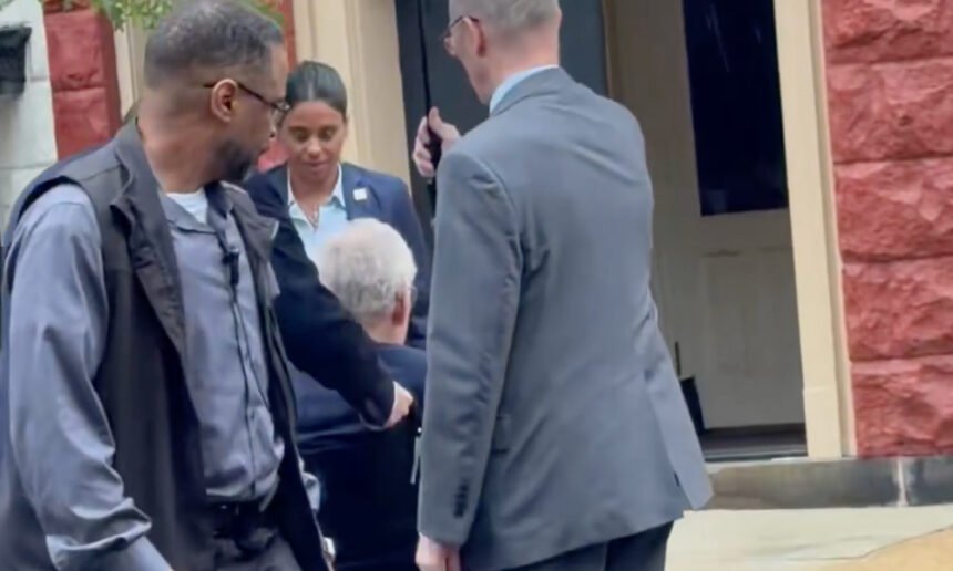 Video shows Mitch McConnell being wheeled to work, silent and barely responsive