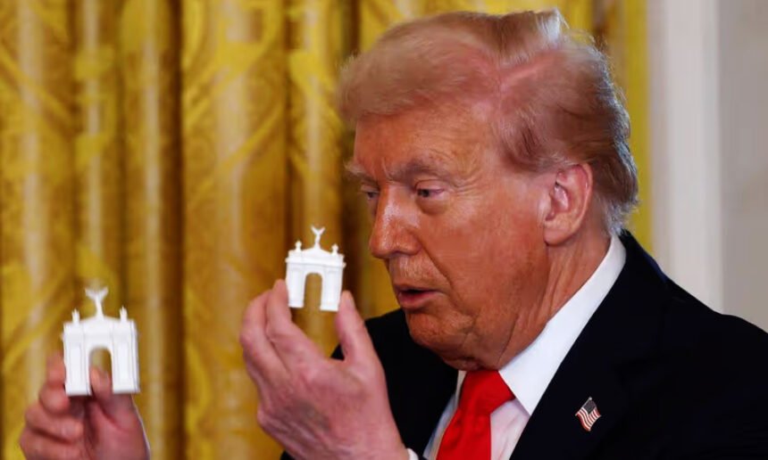 Trump wants to start digging for his vanity arch. A federal judge just stopped him