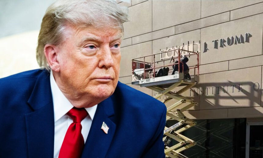 Trump wants his name carved into another historic Washington building — now a judge is being asked to stop him