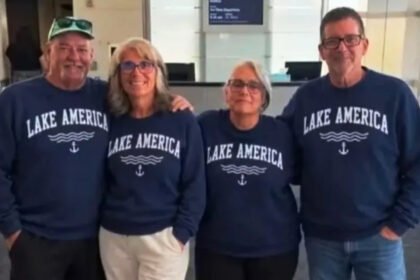 Bank CEO forced to resign after viral 'Lake America' family photo sparks backlash