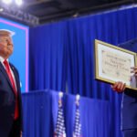 Trump Receives Made-Up ‘Man of the Century Award’ at Iowa Rally
