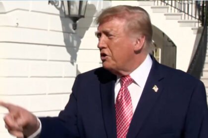 Trump calls female reporter’s question ‘fake news’—then abruptly changes tune when she reveals her outlet